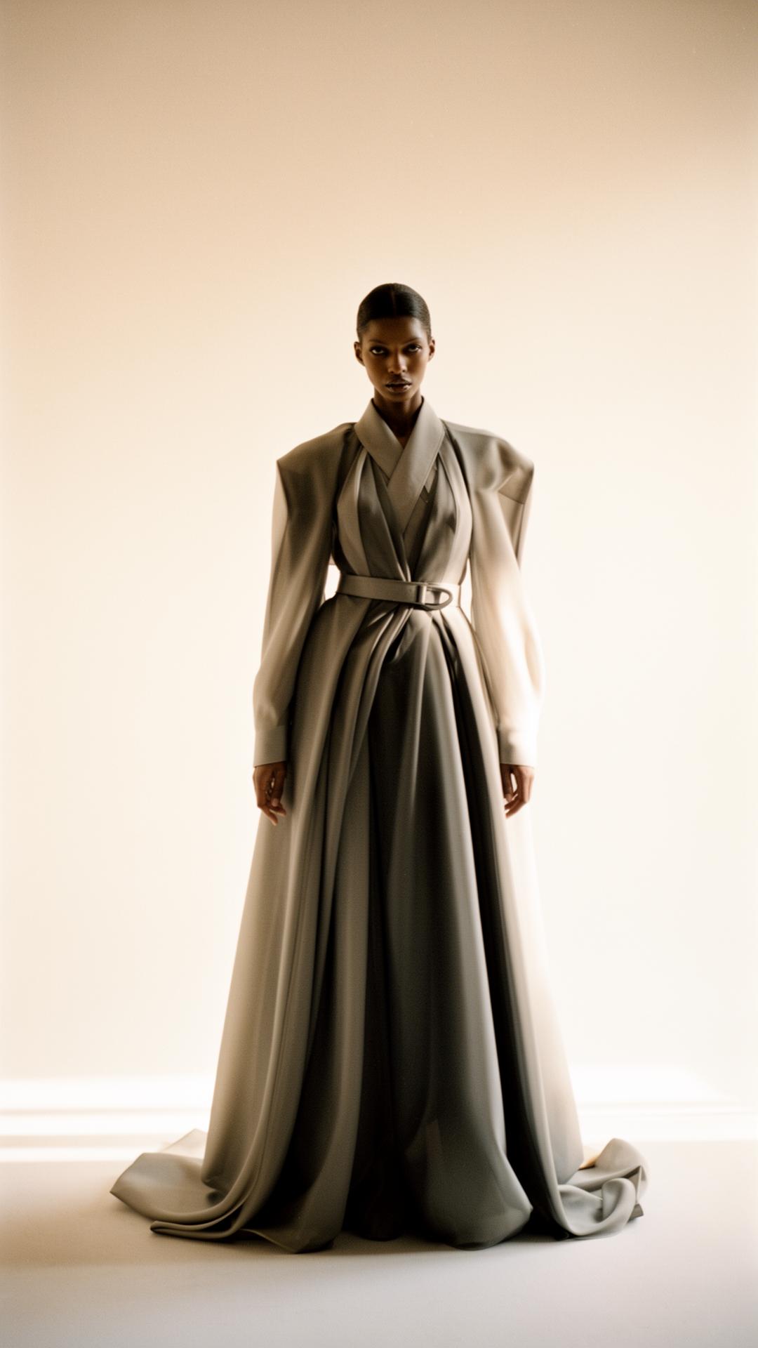 Editorial luxury fashion portrait